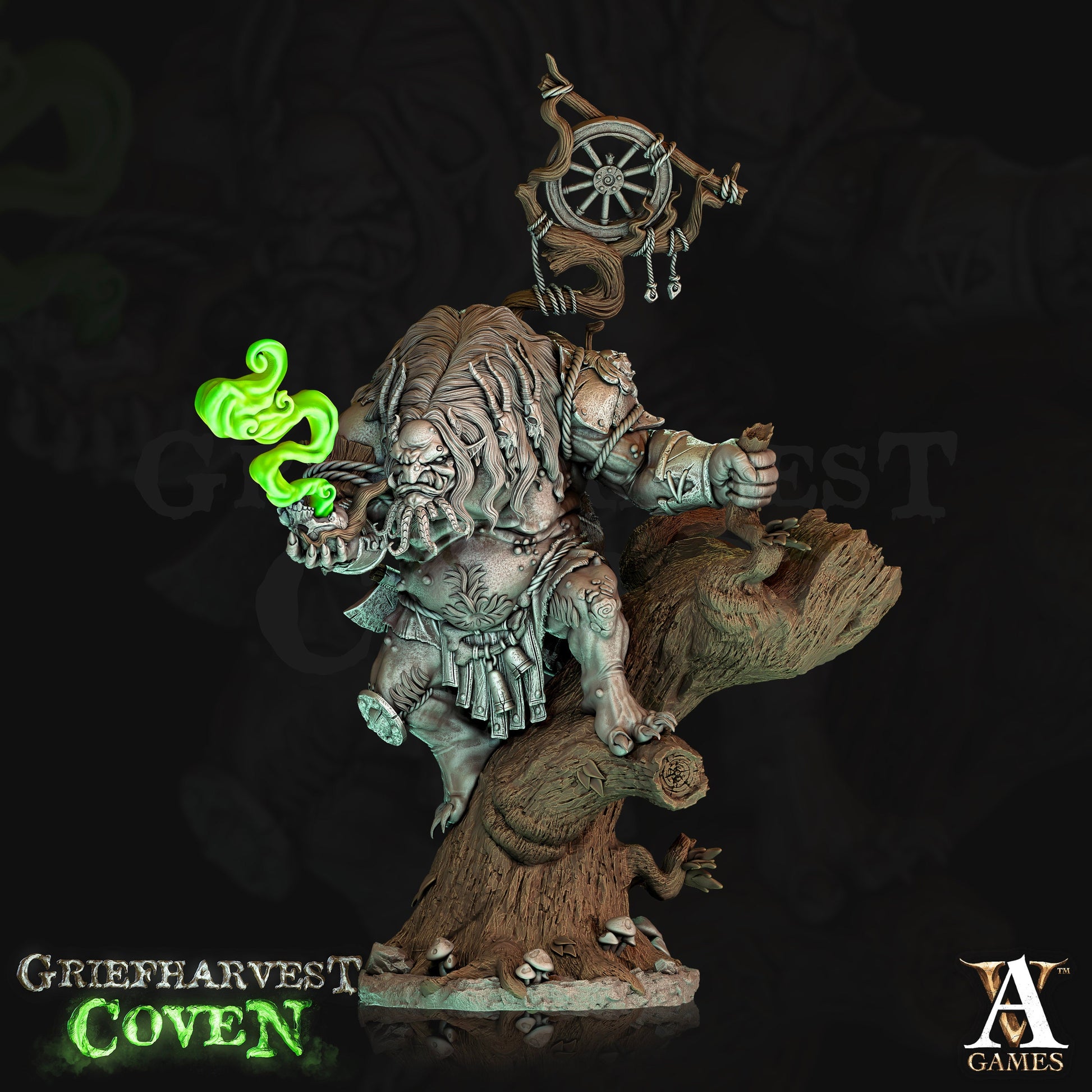 Bog Troll - Archvillain Games Printed Miniatures | Dungeons & Dragons | Pathfinder | Tabletop