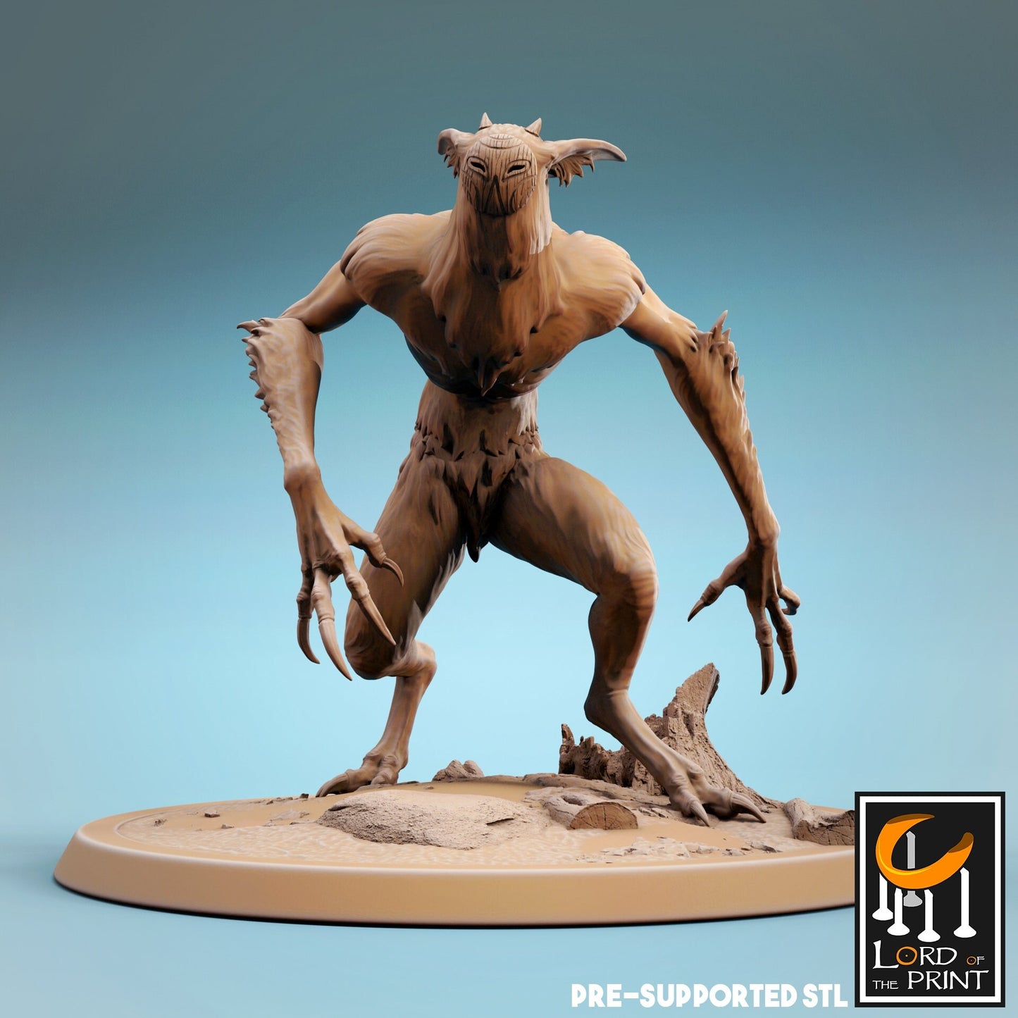 Howler - Lord of the Print Miniature | Dungeons & Dragons | Pathfinder | Tabletop