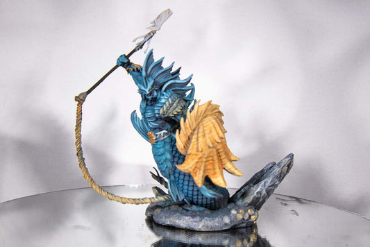 Merrow Painted Miniature - Archvillain Games Printed Miniature | Dungeons & Dragons | Pathfinder | Tabletop