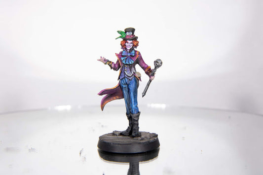 Mad Hatter Painted Model - Great Grimoire Printed Miniature | Dungeons & Dragons | Pathfinder | Tabletop