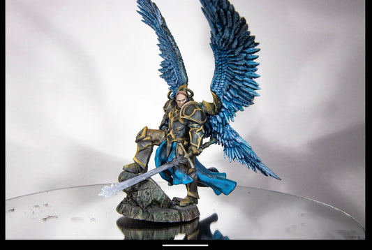 Justiciar Angel, Male Painted Model - Archvillain Games Printed Miniature | Dungeons & Dragons | Pathfinder | Tabletop