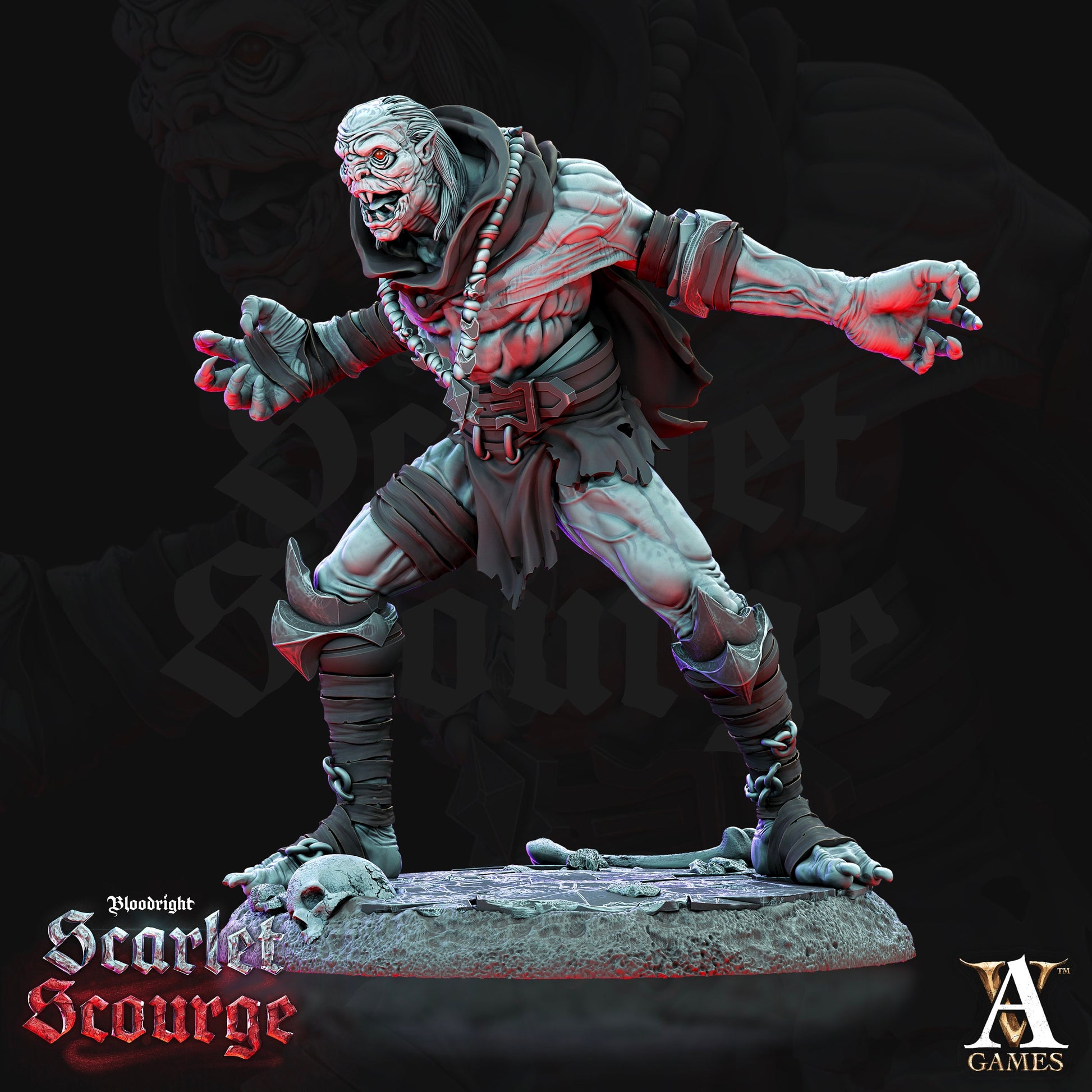 Awakened Ghoul - Archvillain Games Printed Miniature | Dungeons & Dragons | Pathfinder | Tabletop