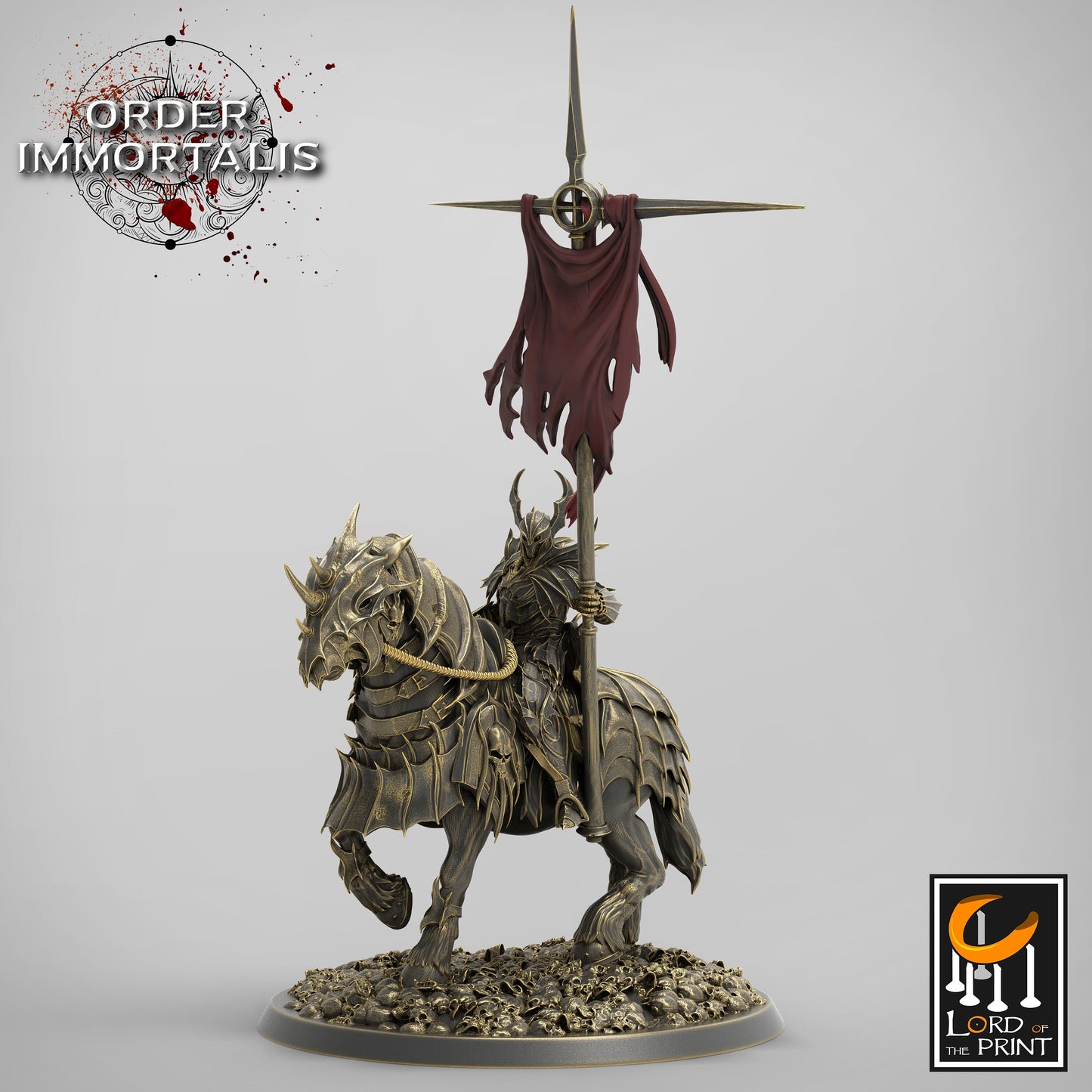 Blood Cavalier - Lord of the Print Miniature | Dungeons & Dragons | Pathfinder | Tabletop