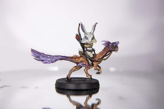 Dani Surepaw and Hoppy Painted Model - Mini Monster Mayhem Printed Miniature | Dungeons & Dragons | Pathfinder | Tabletop