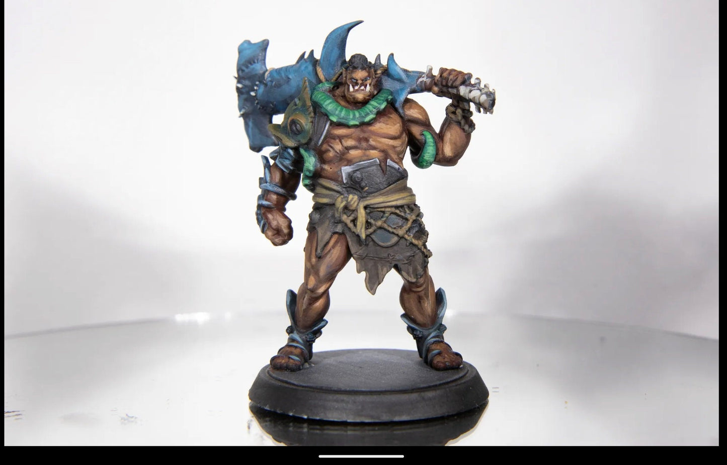 Behemoth, Coastal Barbarian Painted Model - Great Grimoire Printed Miniature | Dungeons & Dragons | Pathfinder | Tabletop