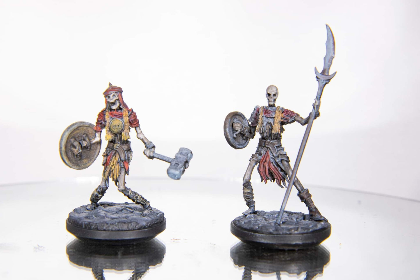 Skeleton Warriors - Clay Cyanide Printed Miniature | Dungeons & Dragons | Pathfinder | Tabletop