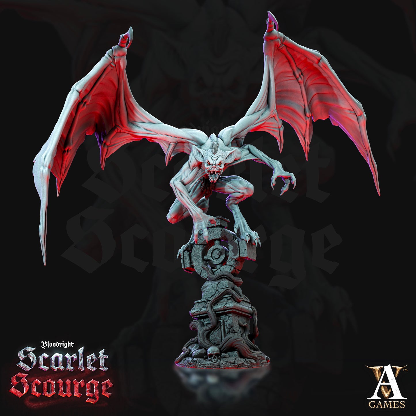 Sanguinite Ghoul - Archvillain Games Printed Miniature | Dungeons & Dragons | Pathfinder | Tabletop