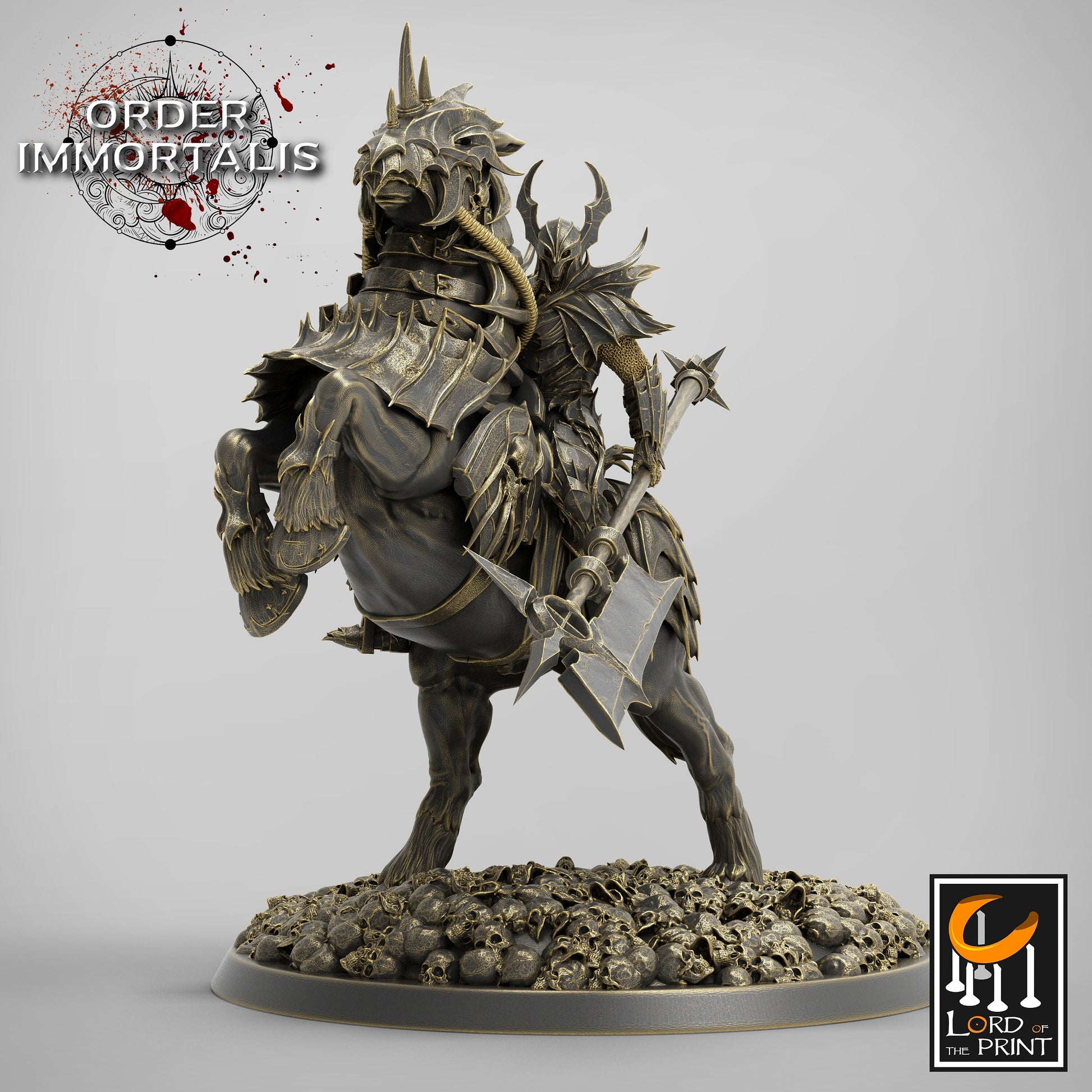 Blood Cavalier - Lord of the Print Miniature | Dungeons & Dragons | Pathfinder | Tabletop