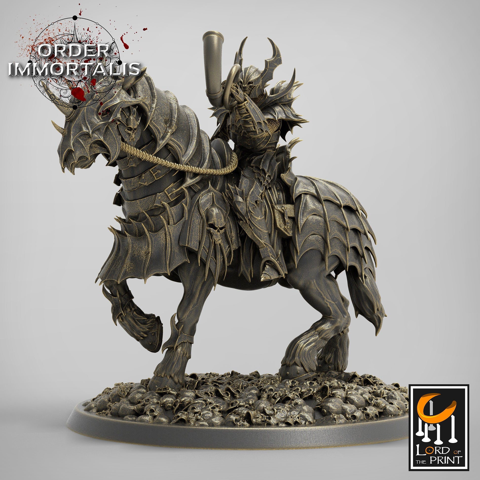 Blood Cavalier - Lord of the Print Miniature | Dungeons & Dragons | Pathfinder | Tabletop