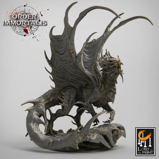 Elder Blood Dragon - Lord of the Print Miniature | Dungeons & Dragons | Pathfinder | Tabletop