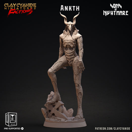 Ankth - Clay Cyanide Printed Model | Dungeons & Dragons | Pathfinder | Tabletop