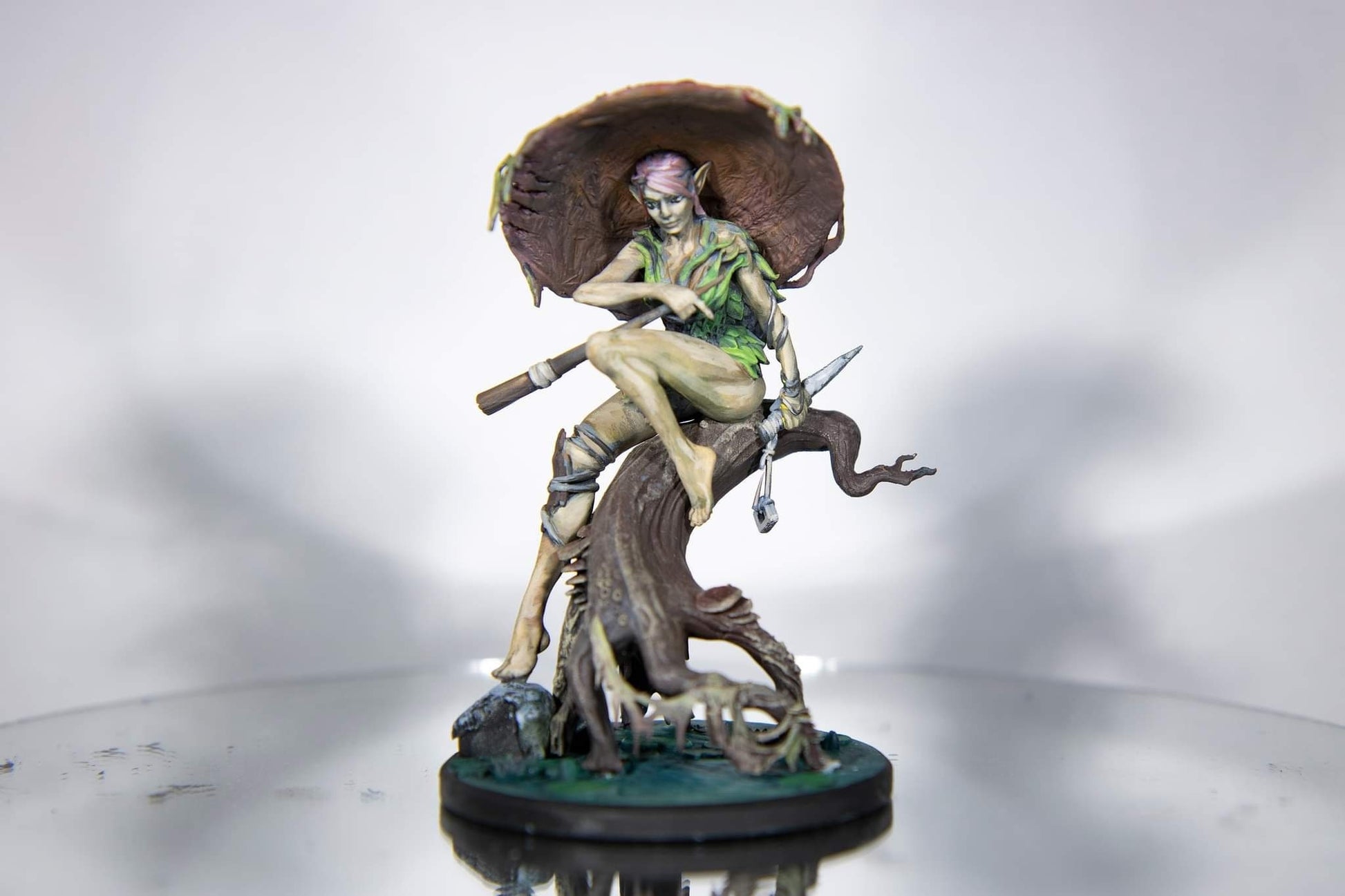 Mushroom Nymph - Great Grimoire Printed Miniature | Dungeons & Dragons | Pathfinder | Tabletop