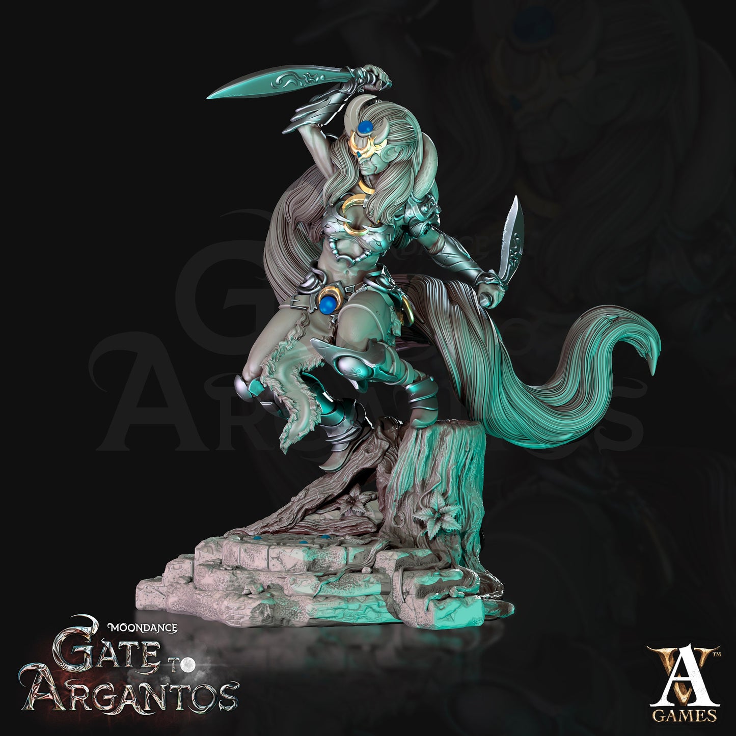 Sister of the Black Moon - Archvillain Games Printed Miniatures | Dungeons & Dragons | Pathfinder | Tabletop