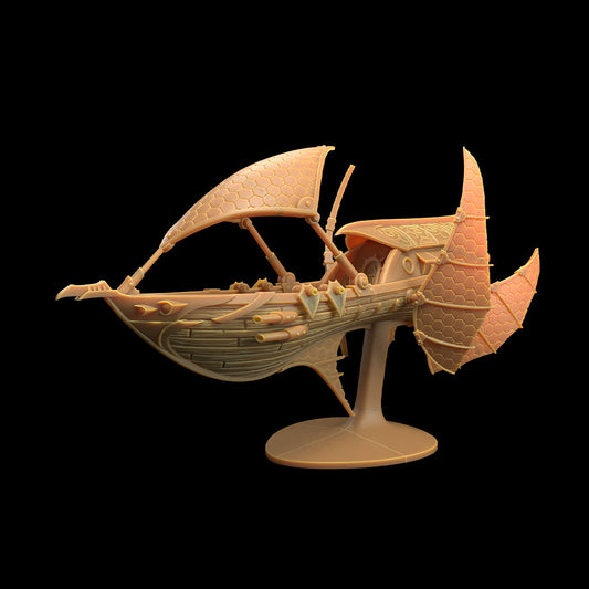 Elf Skiff - The Dragon Trapper's Lodge Printed Miniature | Dungeons & Dragons | Pathfinder | Tabletop