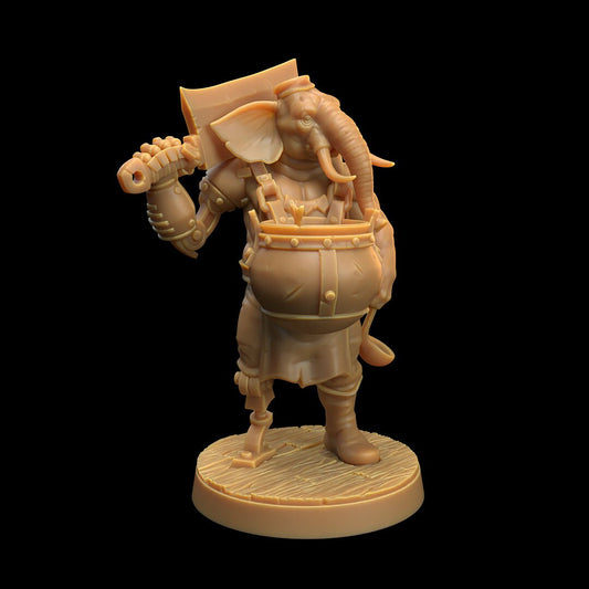 Elephant Loxodon Crew Chef - The Dragon Trapper's Lodge Printed Miniature | Dungeons & Dragons | Pathfinder | Tabletop