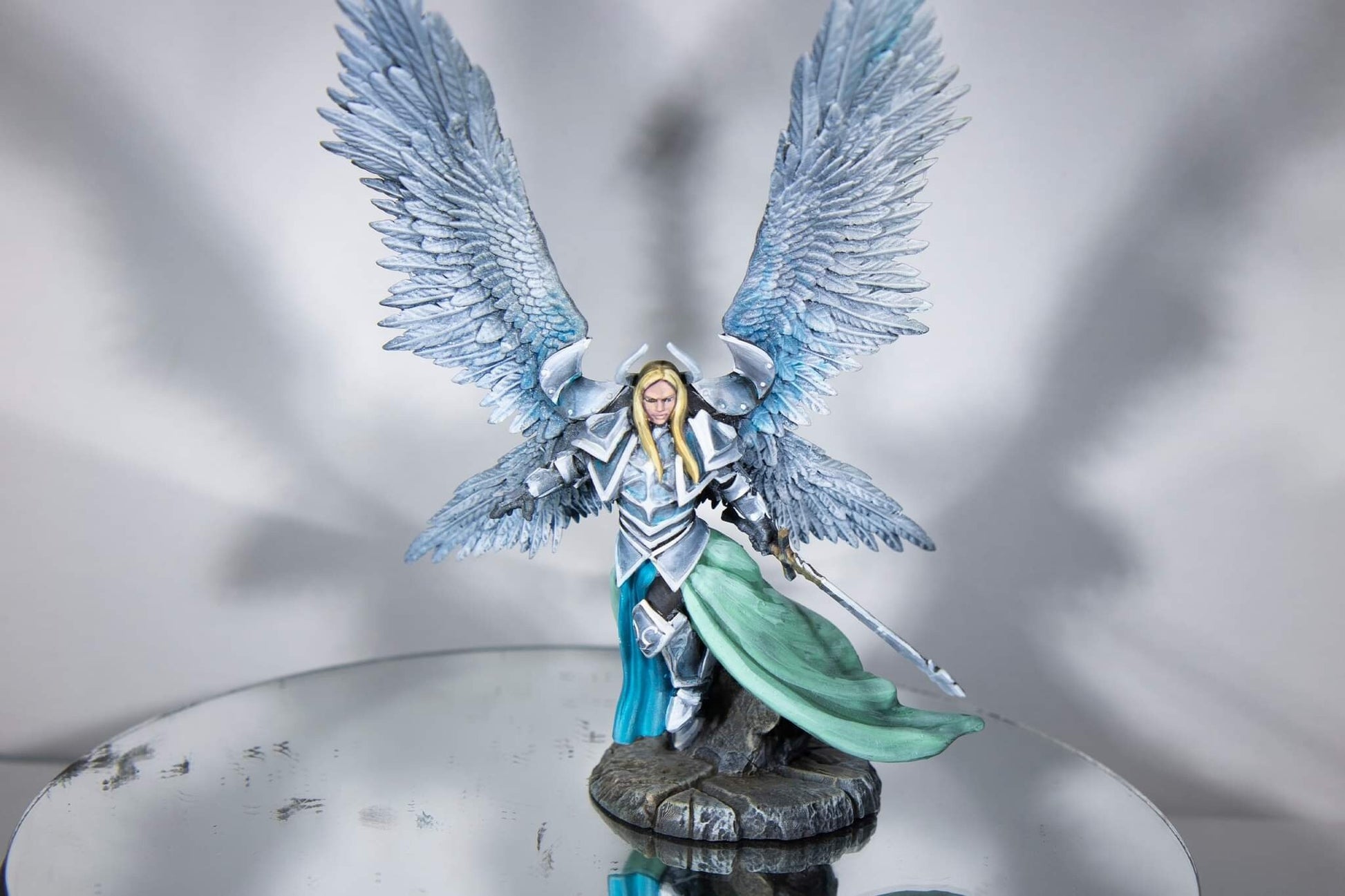 Justiciar Angel, Female - Archvillain Games Printed Miniature | Dungeons & Dragons | Pathfinder | Tabletop