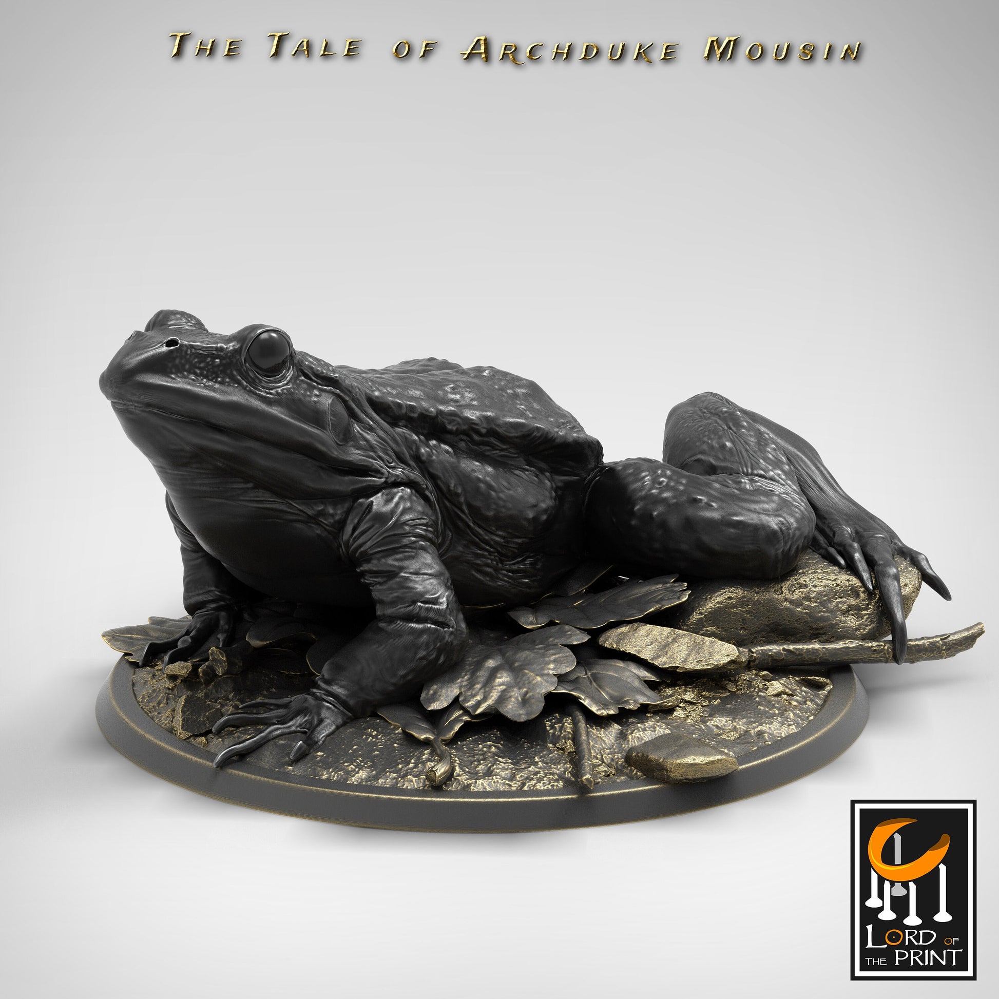 Mouse Frog Rider - Lord of the Print Miniature | Dungeons & Dragons | Pathfinder | Tabletop