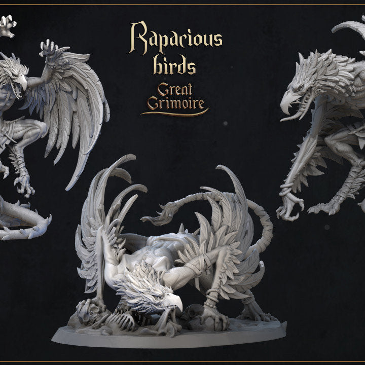 Rapacious Bird - Great Grimoire Printed Miniature | Dungeons & Dragons | Pathfinder | Tabletop