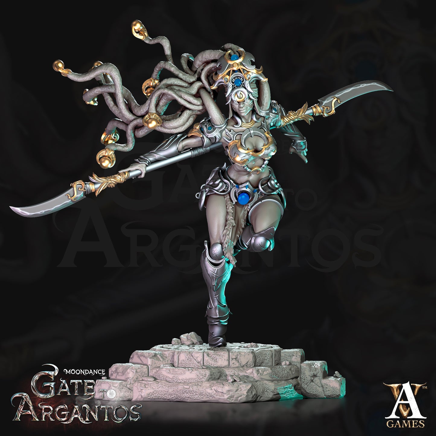 Sister of the Black Moon - Archvillain Games Printed Miniatures | Dungeons & Dragons | Pathfinder | Tabletop