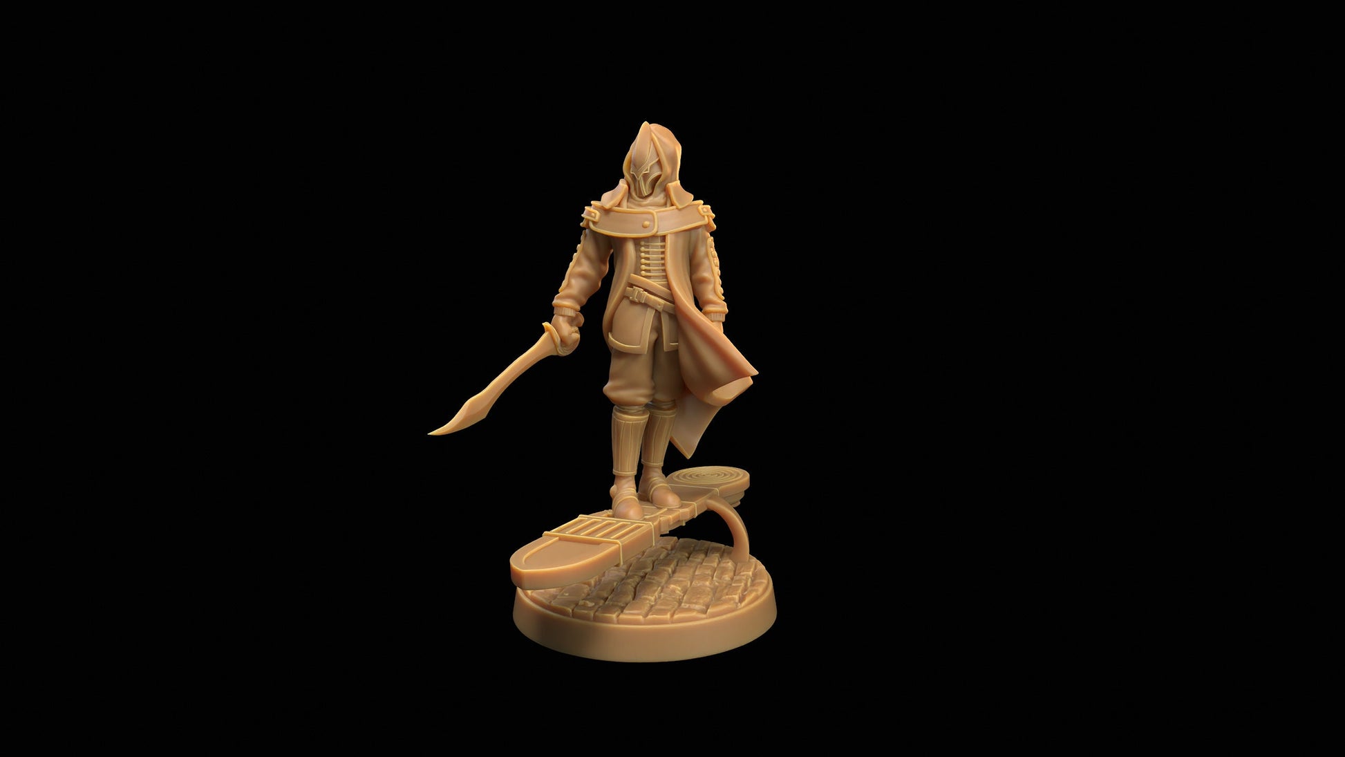 Astral Elf Surfer - The Dragon Trapper's Lodge Printed Miniature | Dungeons & Dragons | Pathfinder | Tabletop