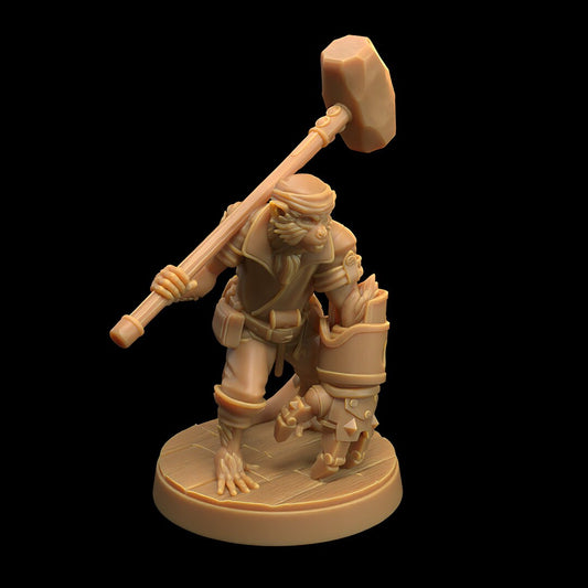 Monkey Pirate, Artificer - The Dragon Trapper's Lodge Printed Miniature | Dungeons & Dragons | Pathfinder | Tabletop