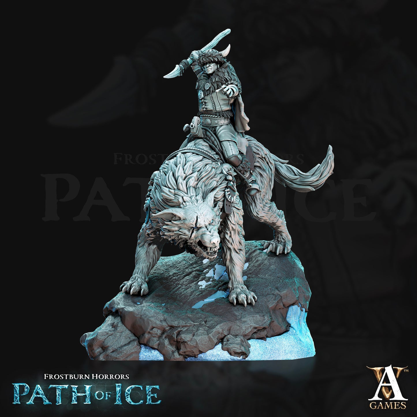 Susima Icewarg Raiders - 4 Archvillain Games Printed Miniatures | Dungeons & Dragons | Pathfinder | Tabletop