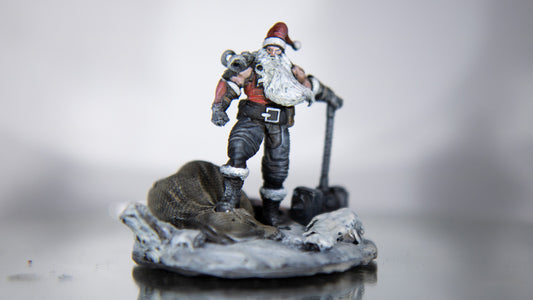 Santa Claus Painted Model - Clay Cyanide Printed Miniature | Dungeons & Dragons | Pathfinder | Tabletop