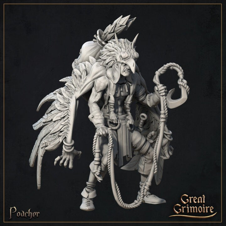 Poacher - Great Grimoire Printed Miniature | Dungeons & Dragons | Pathfinder | Tabletop