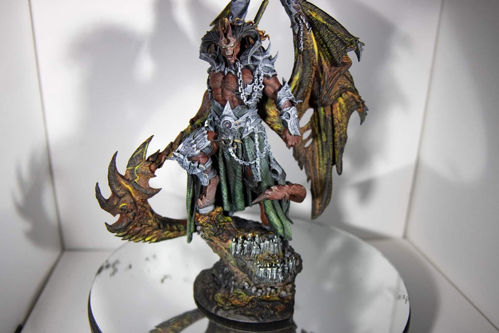 Azrael, Pit Lord Painted Model - Archvillain Games Printed Miniature | Dungeons & Dragons | Pathfinder | Tabletop