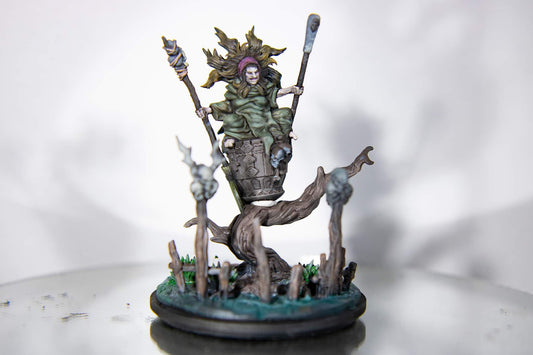 Baba Yaga Painted Model - Clay Cyanide Printed Miniature | Dungeons & Dragons | Pathfinder | Tabletop