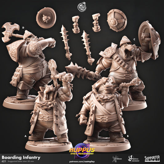 Boarding Infantry - Cast n Play Printed Miniature | Dungeons & Dragons | Pathfinder | Tabletop