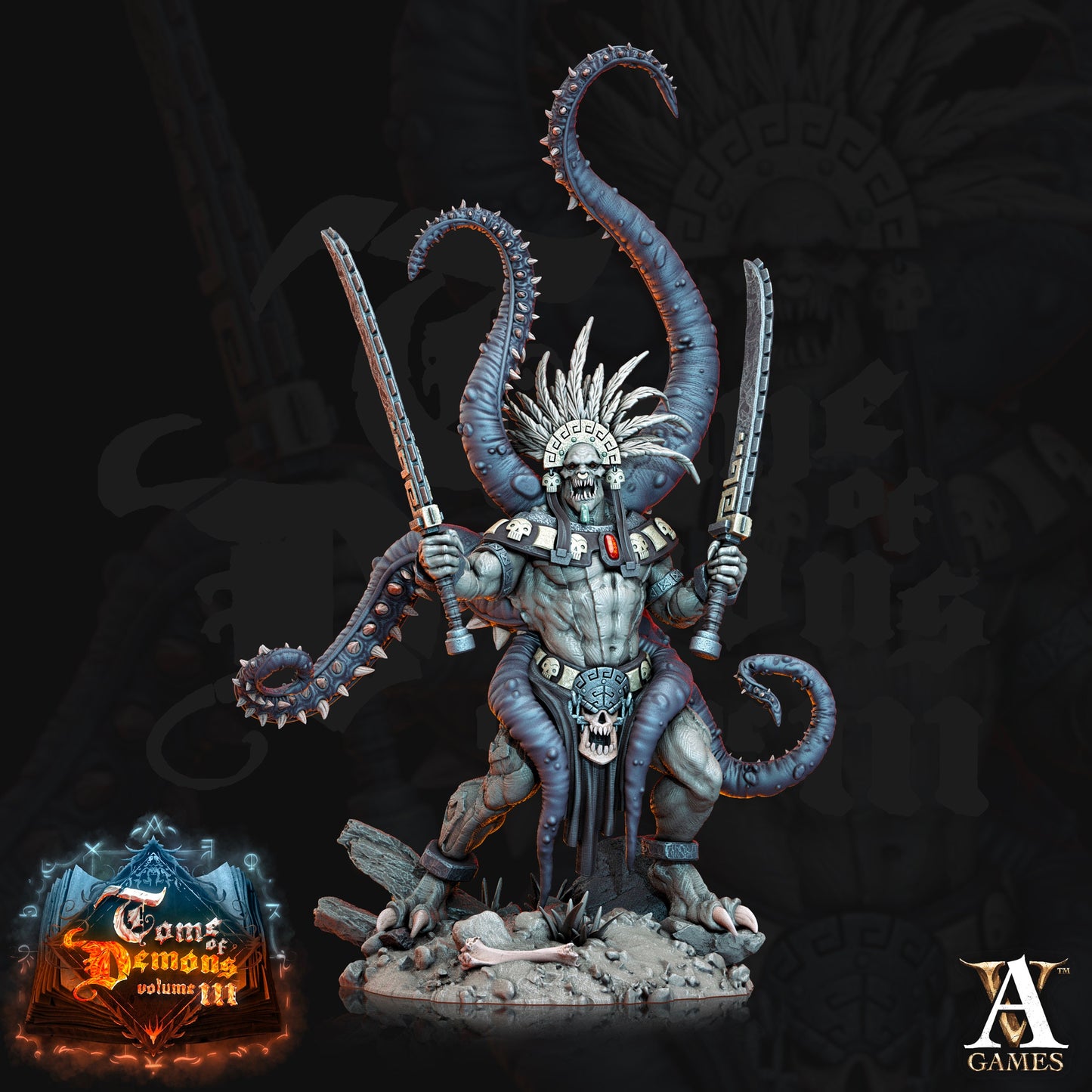 Qyintakla Abomination - Archvillain Games Printed Miniature | Dungeons & Dragons | Pathfinder | Tabletop