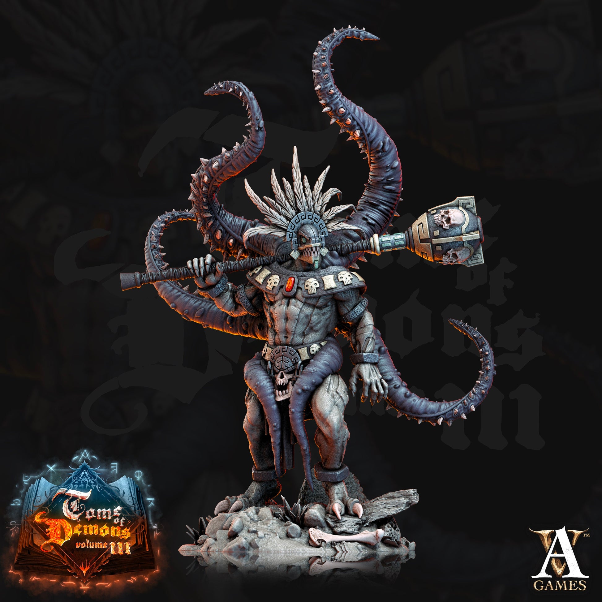 Qyintakla Abomination - Archvillain Games Printed Miniature | Dungeons & Dragons | Pathfinder | Tabletop