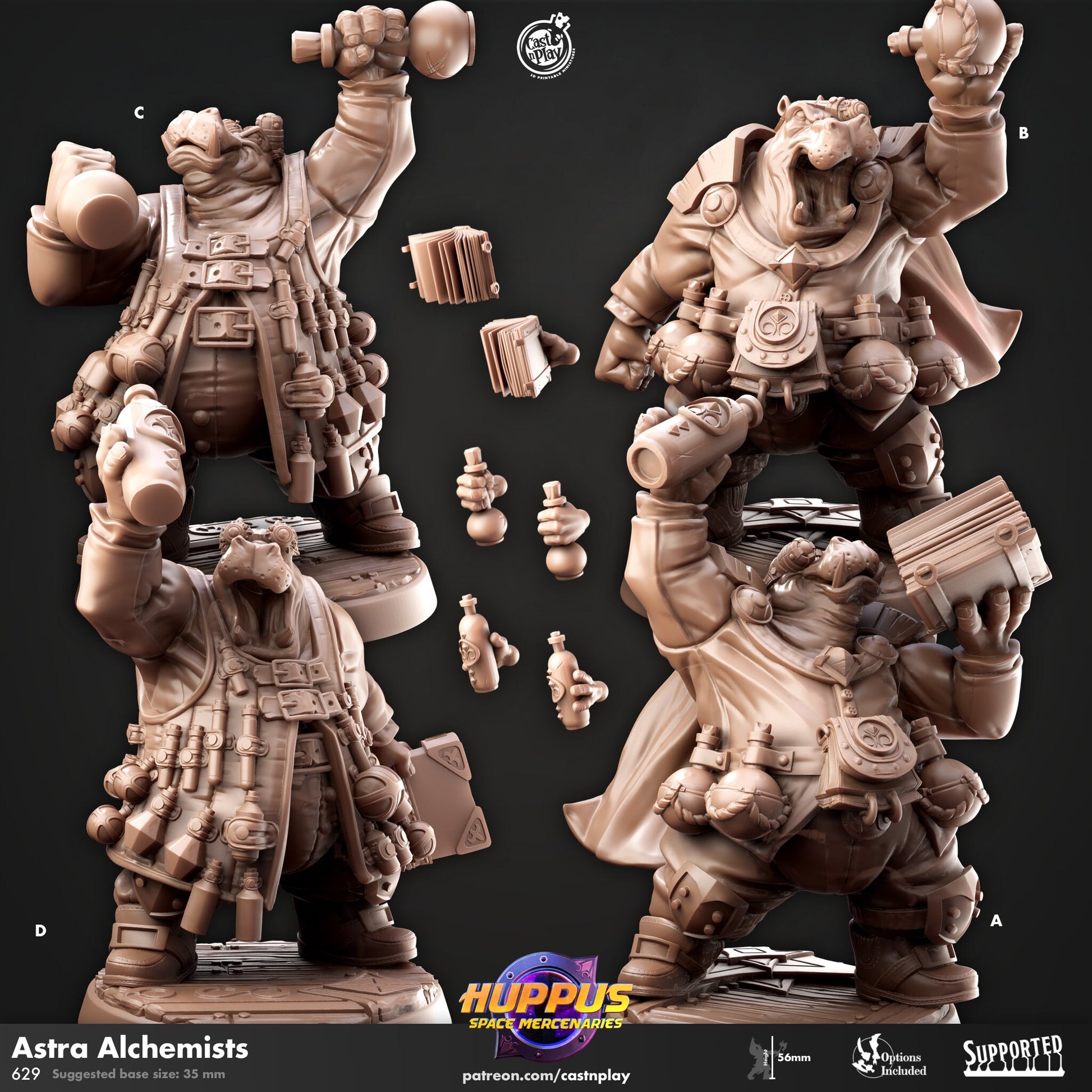 Astra Alchemist - Cast n Play Printed Miniature | Dungeons & Dragons | Pathfinder | Tabletop