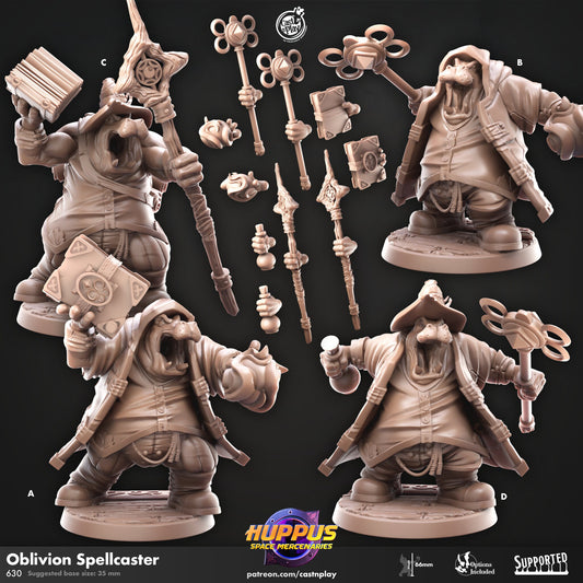 Oblivion Spellcaster - Cast n Play Printed Miniature | Dungeons & Dragons | Pathfinder | Tabletop