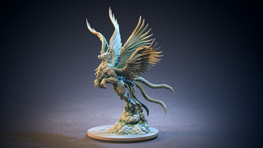 Akhekh - Clay Cyanide Printed Miniature | Dungeons & Dragons | Pathfinder | Tabletop