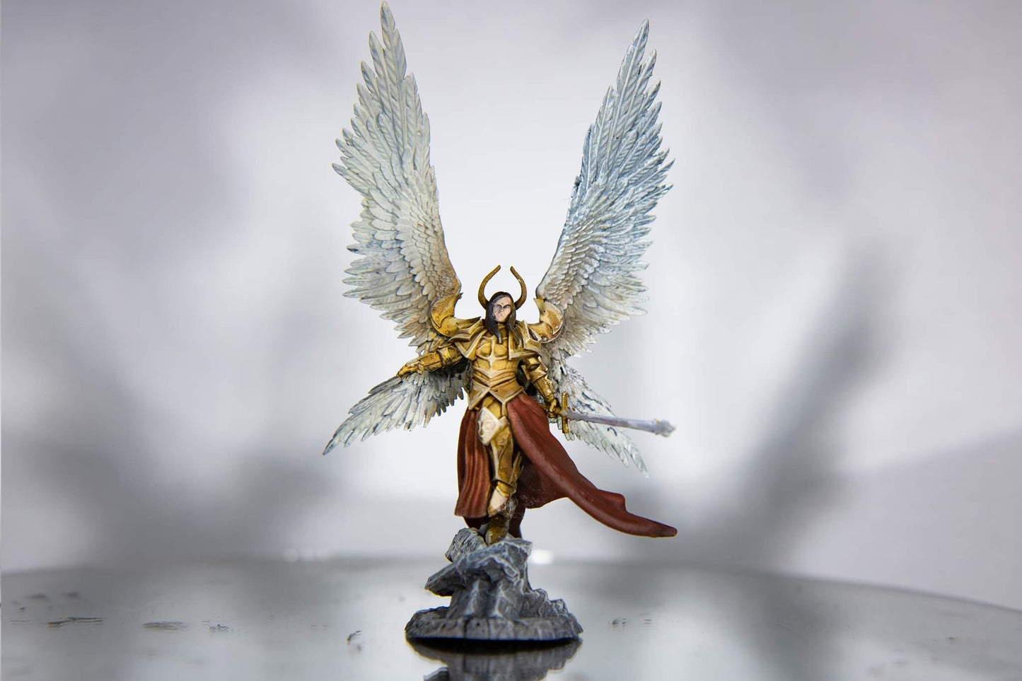 Justiciar Angel, Female Painted Model - Archvillain Games Printed Miniature | Dungeons & Dragons | Pathfinder | Tabletop