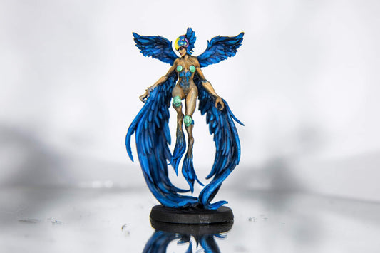 Avian Princess Painted Model - Great Grimoire Printed Miniature | Dungeons & Dragons | Pathfinder | Tabletop