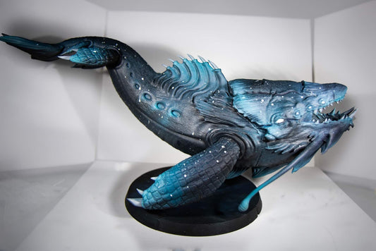 Space Whale Painted Model - The Dragon Trapper's Lodge Printed Miniature | Dungeons & Dragons | Pathfinder | Tabletop