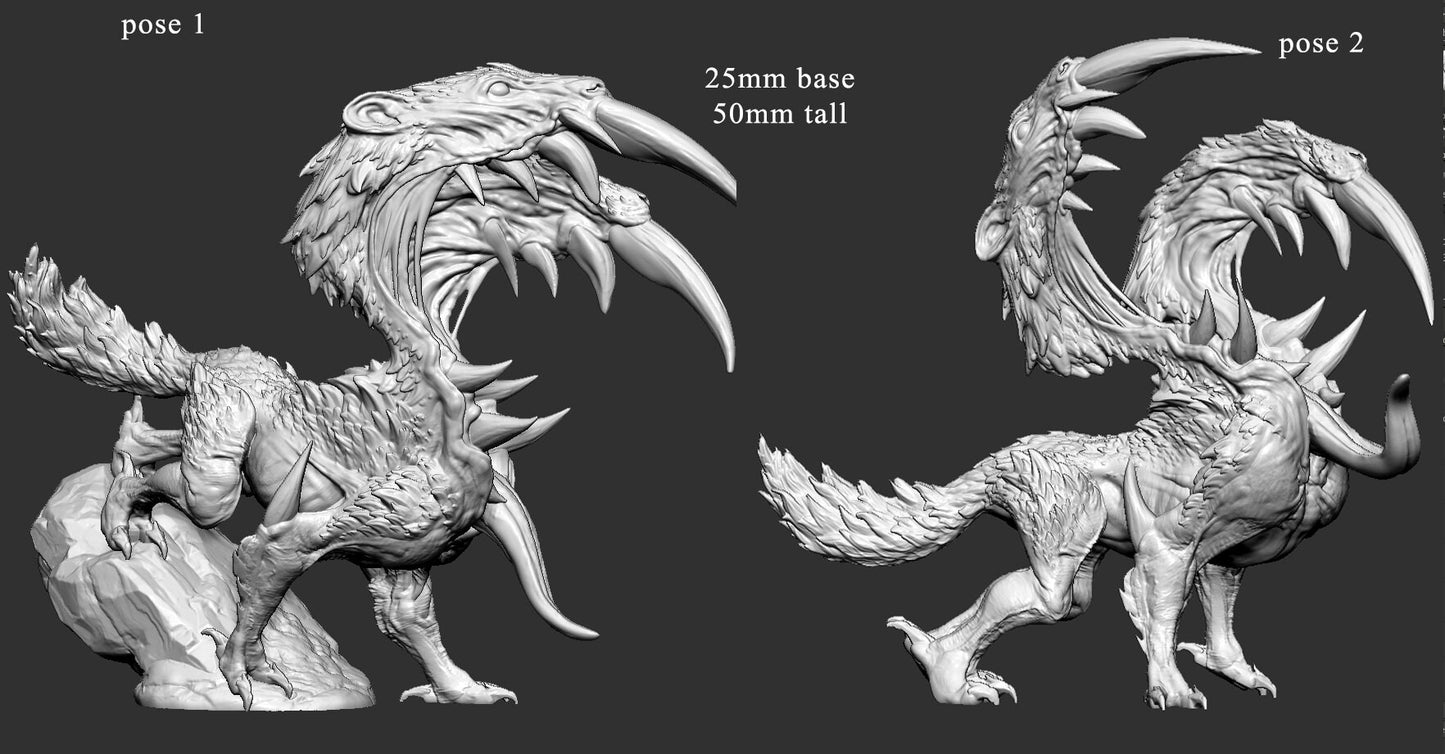 Fractured Beast - Mini Monster Mayhem Printed Miniature | Dungeons & Dragons | Pathfinder | Tabletop