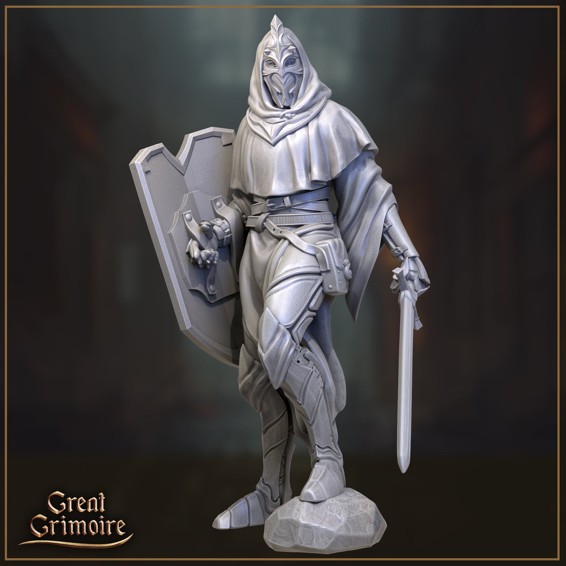 Marquise's Guards - 5 Great Grimoire Printed Miniatures | Dungeons & Dragons | Pathfinder | Tabletop