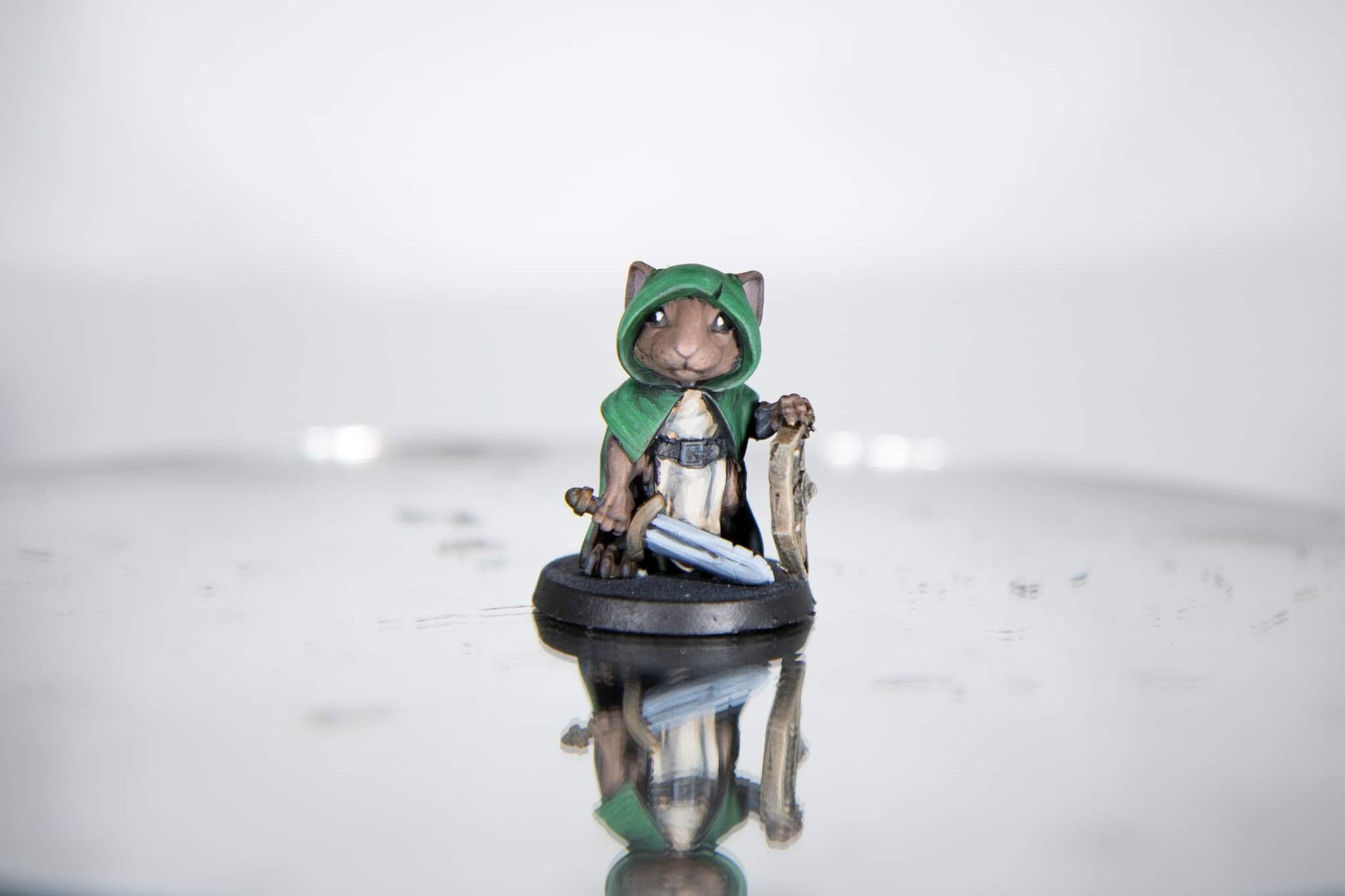 Mousling with Sword Painted Model - Duncan Shadow Printed Miniature | Dungeons & Dragons | Pathfinder | Tabletop