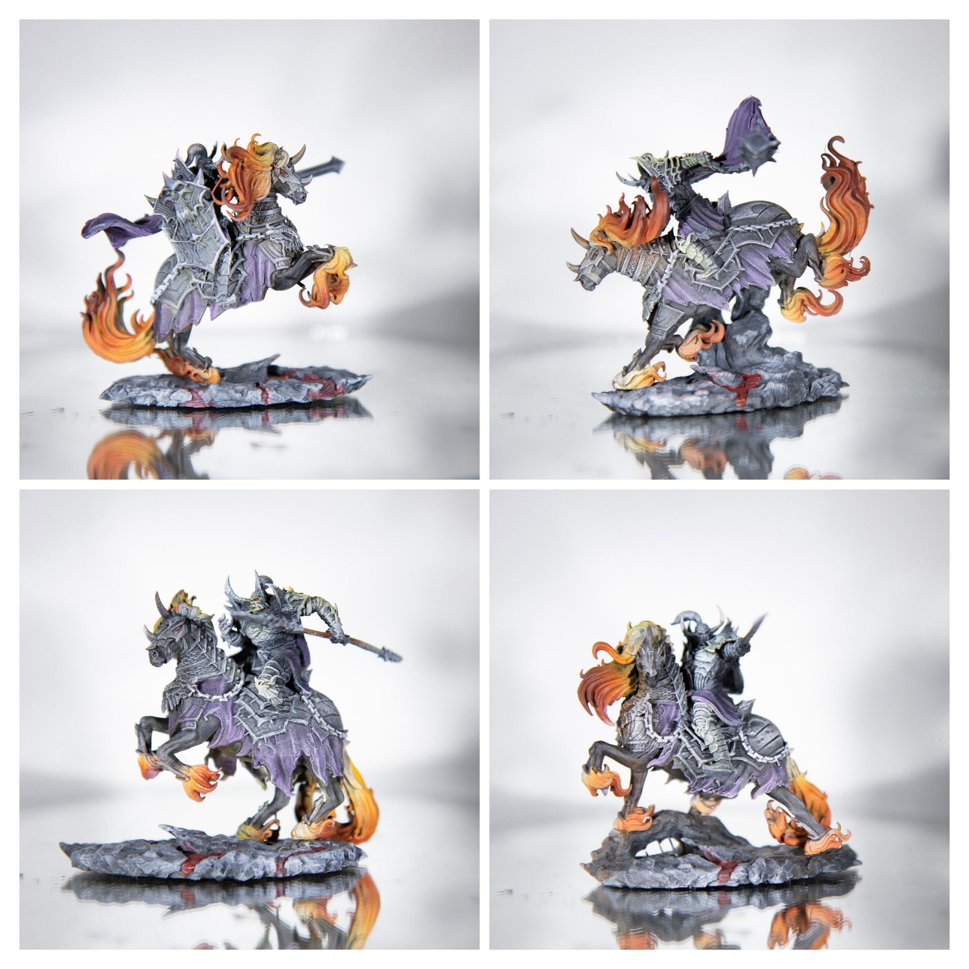 Hell Knights bundle Painted - 4 Archvillain Games Printed Miniatures | Dungeons & Dragons | Pathfinder | Tabletop