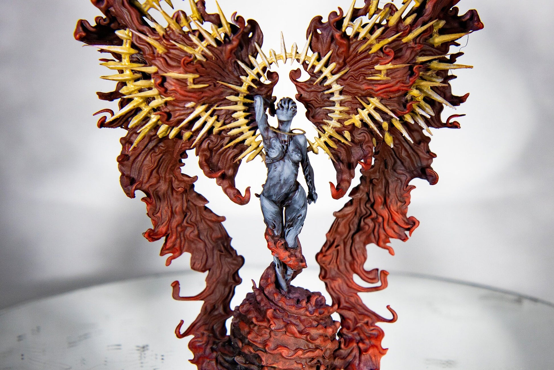 Angel, Solar Eclipsed Celestial - Mini Monster Mayhem Printed Miniature | Dungeons & Dragons | Pathfinder | Tabletop