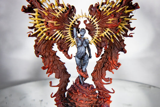 Angel, Solar Eclipsed Celestial Painted Model - Mini Monster Mayhem Printed Miniature | Dungeons & Dragons | Pathfinder | Tabletop