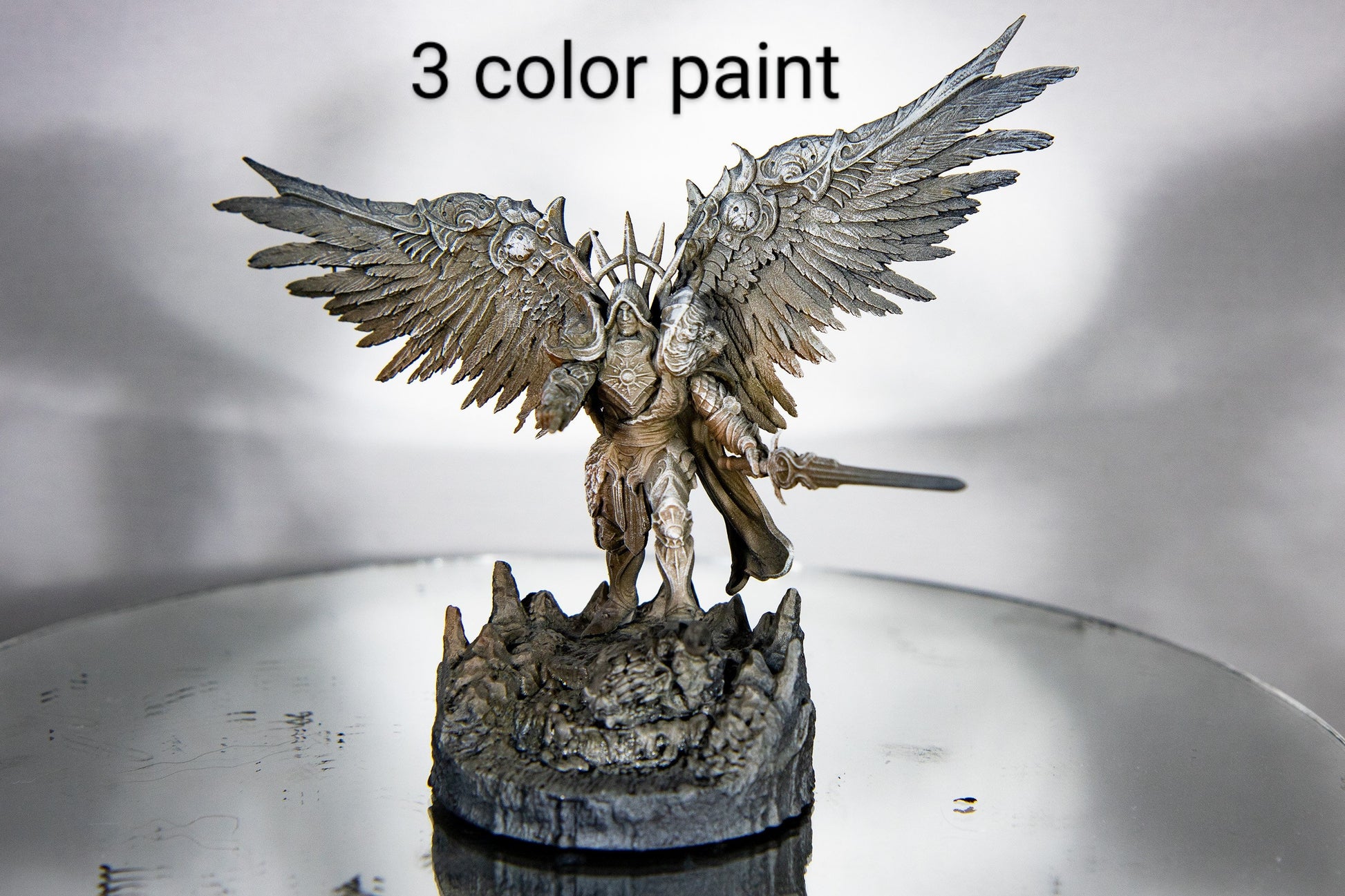 Omniel, Male Celestial Angel - Archvillain Games Printed Miniature | Dungeons & Dragons | Pathfinder | Tabletop