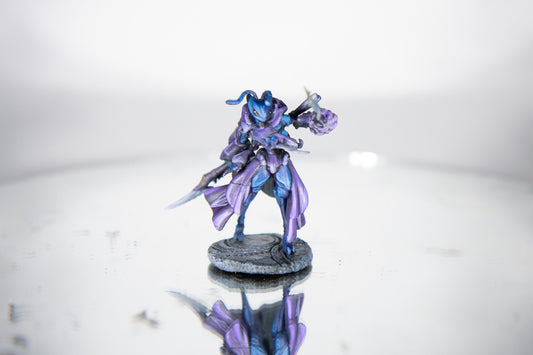 Orchid, Thri-Kreen Duelist Painted Model - Twin Goddess Minis | Dungeons & Dragons | Pathfinder | Tabletop