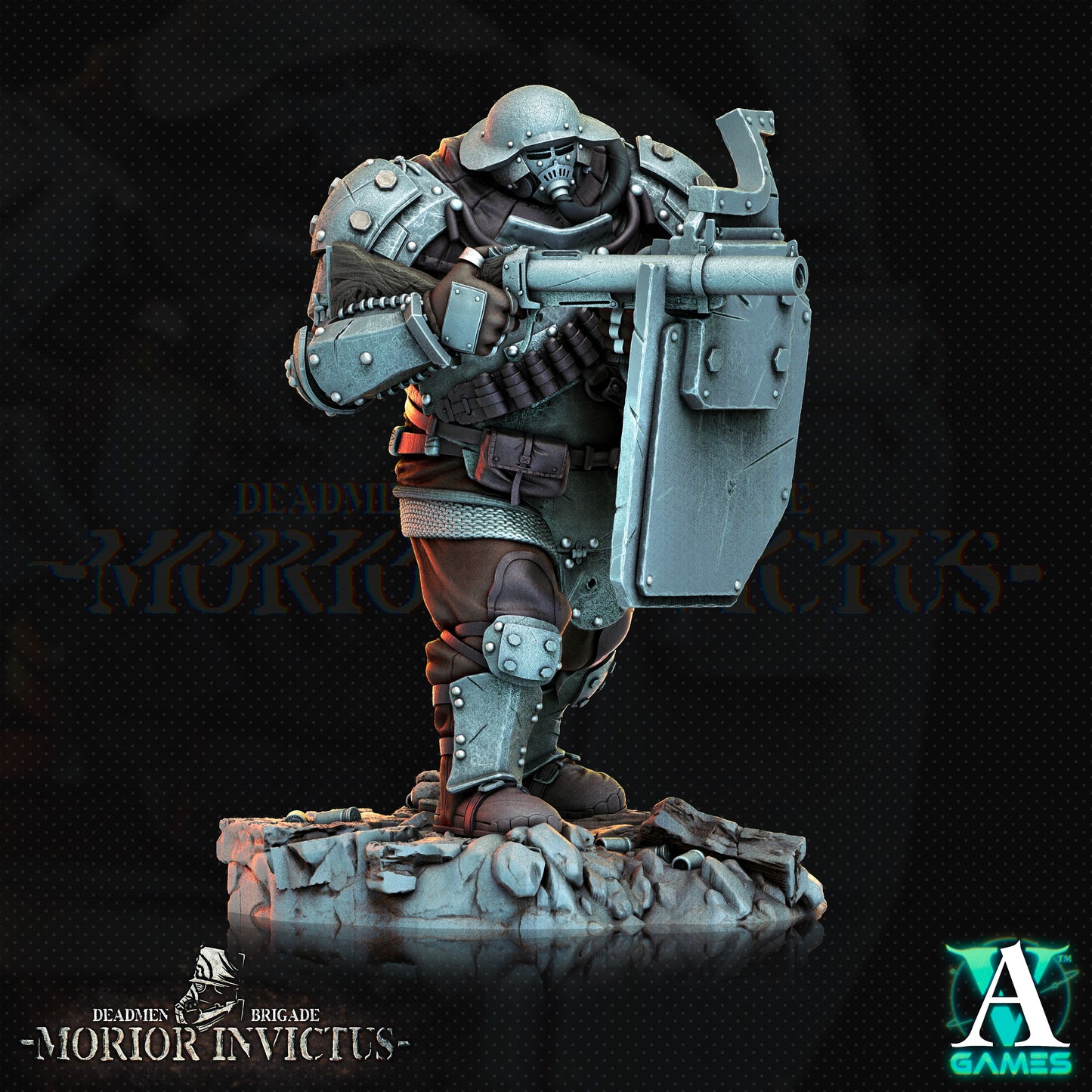 Morior Iron Guard - Archvillain Games Printed Miniature | Dungeons & Dragons | Pathfinder | Tabletop