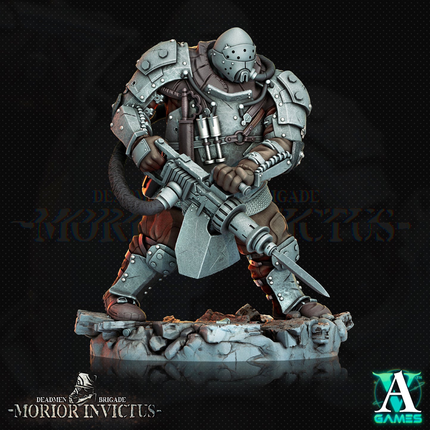 Morior Iron Guard Bundle - 5 Archvillain Games Printed Miniatures | Dungeons & Dragons | Pathfinder | Tabletop