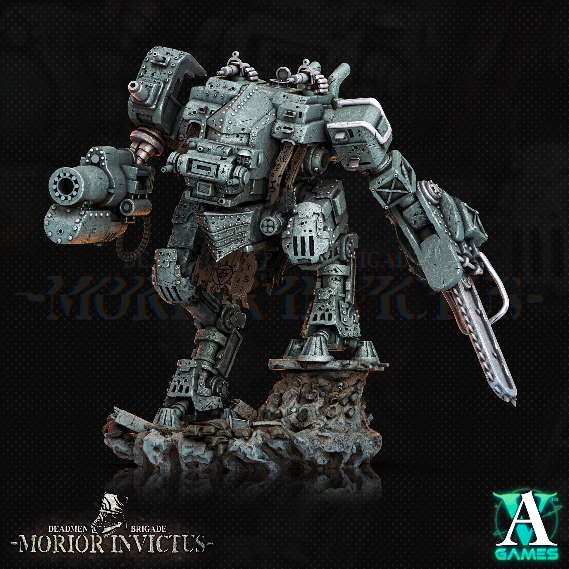 Morion MK-18 Paladin - Archvillain Games Printed Miniature | Dungeons & Dragons | Pathfinder | Tabletop